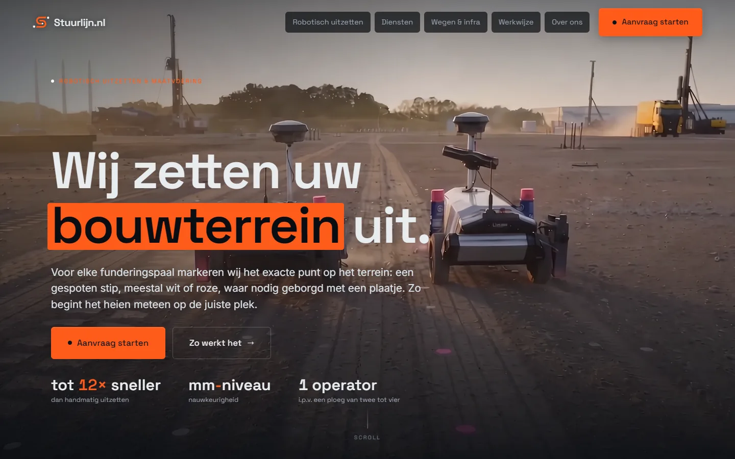 Schermafbeelding van stuurlijn.nl